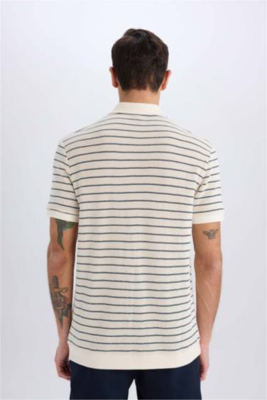 Regular Fıt Kısa Kollu Polo Tişört - Görsel 6