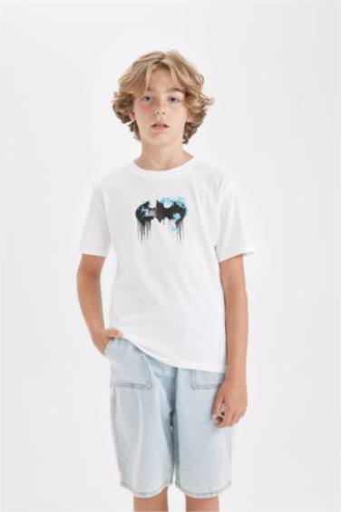 تيشيرت ولادي قصة عادية بياخة مستديرة من باتمان