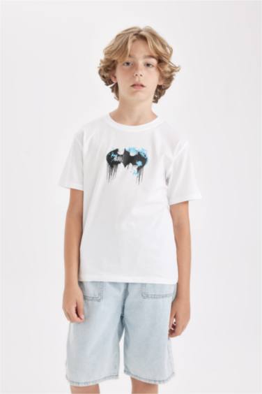 تيشيرت ولادي قصة عادية بياخة مستديرة من باتمان