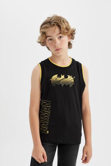 Boy Batman Crew Neck Sleeveless T-Shirt