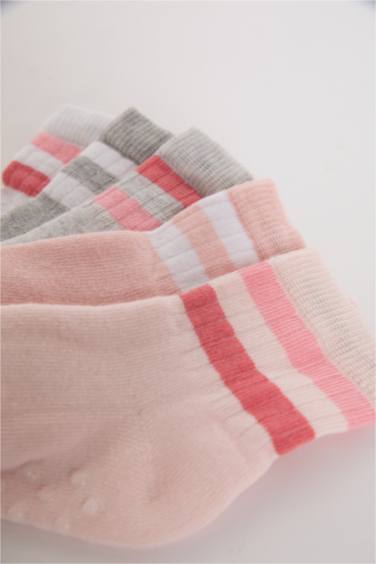 Lot de 5 paires de Chaussettes Longues en Coton pour Bébé Fille