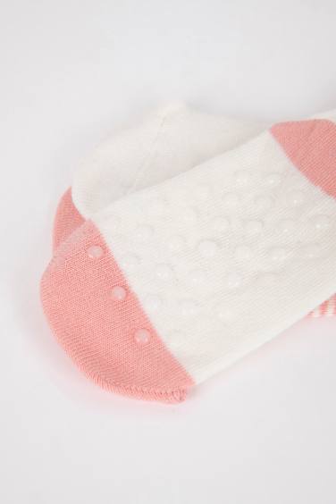 جوارب طويلة قطن بناتي - 3 قطع