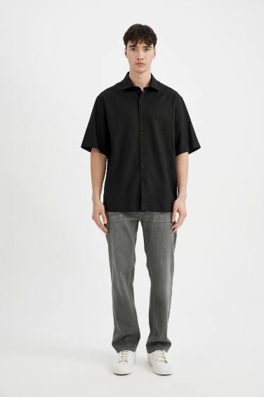 Relax Fit Tencel Short Sleeve Shirt