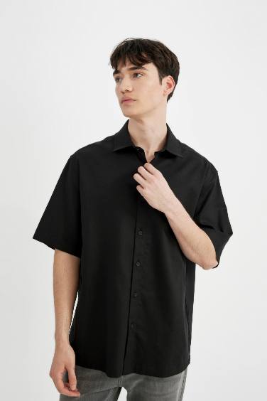 Relax Fit Tencel Short Sleeve Shirt