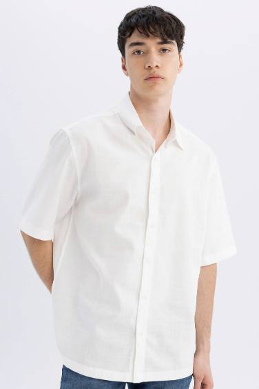 Relax Fit Tencel Short Sleeve Shirt