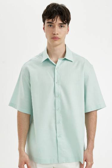 Relax Fit Tencel Short Sleeve Shirt