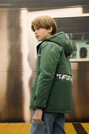 Boy Waterproof Windproof Ribbed Raincoat