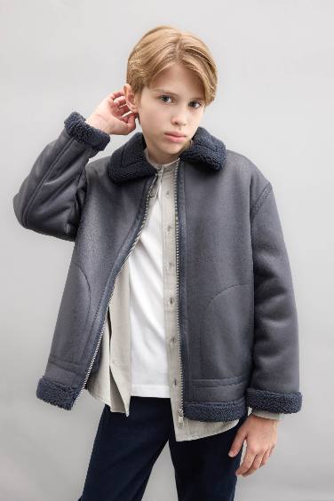 Leather jacket for 10 year old boy best sale