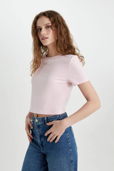 Slim Fit Crew Neck Short Sleeve T-Shirt