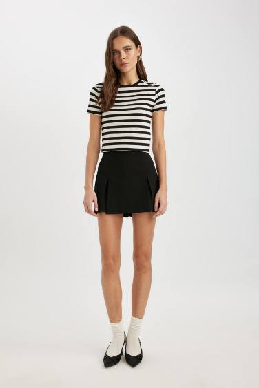 تيشيرت مخطط نص ردن سليم فيت