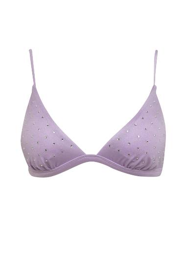 Top de Bikini à motifs et coupe régulière de Fall in Love