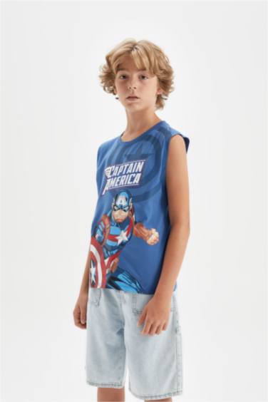 Boy Marvel Crew Neck Tank Top
