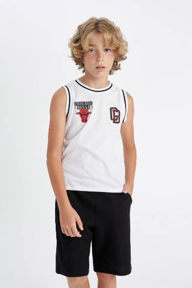 Boy NBA Chicago Bulls Crew Neck Sleeveless T-Shirt