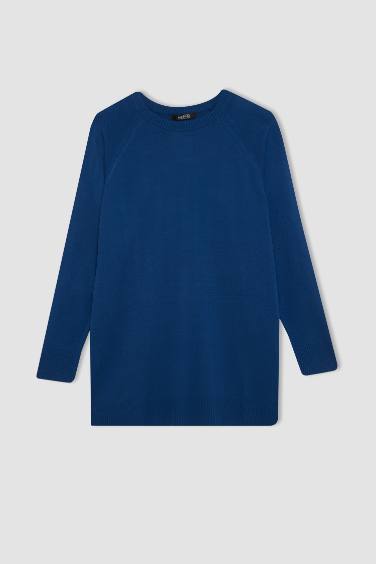 Regular Fit Crew Neck Tunic