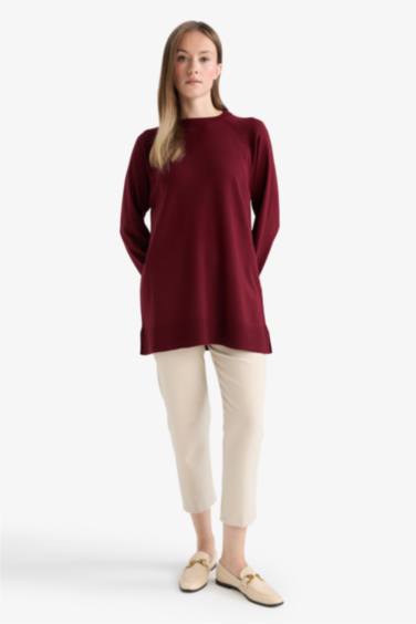Regular Fit Crew Neck Tunic