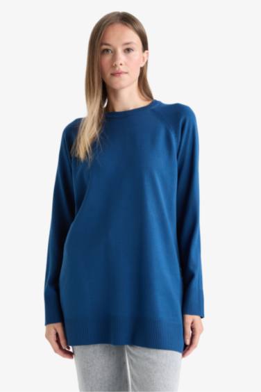 Regular Fit Crew Neck Tunic