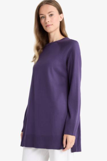 Regular Fit Crew Neck Tunic