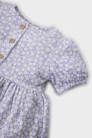 Baby Girl Floral Short Sleeve Dress