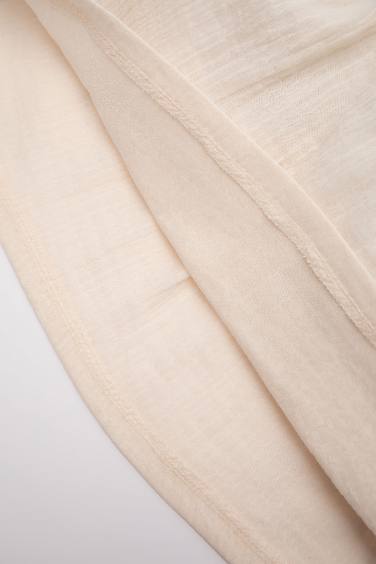 Regular Fit Flower Short Sleeve Woven Dress