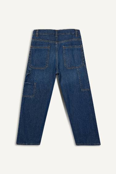 Erkek Çocuk Wide Leg Geniş Bol Paça Jean Pantolon