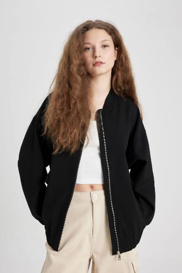 Oversize Fit Bomber Jacket