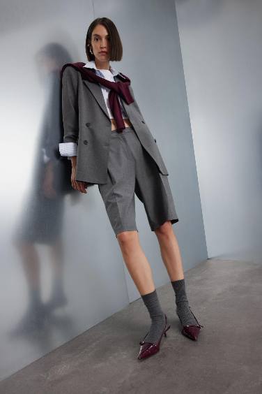 High Waist Bermuda