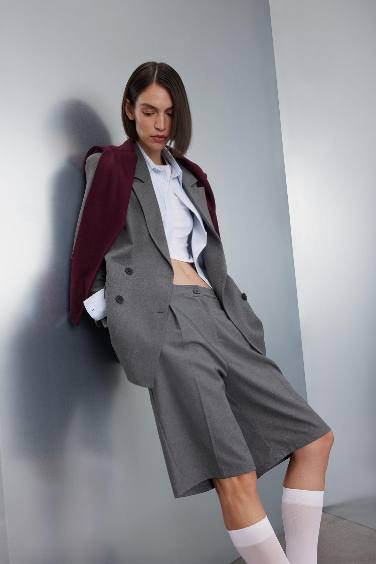 High Waist Bermuda