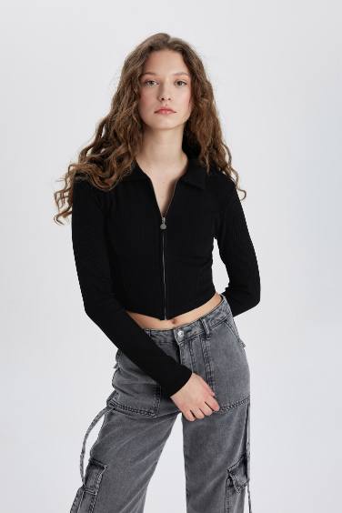 Cardigan Camisole à col polo ajusté