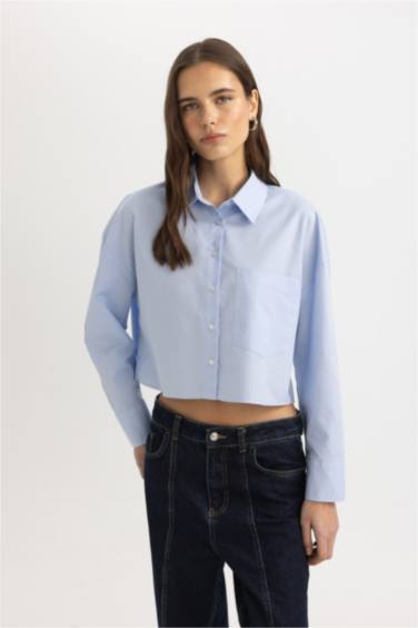 قميص كروب أوكسفورد ردن طويل وياخة قميص