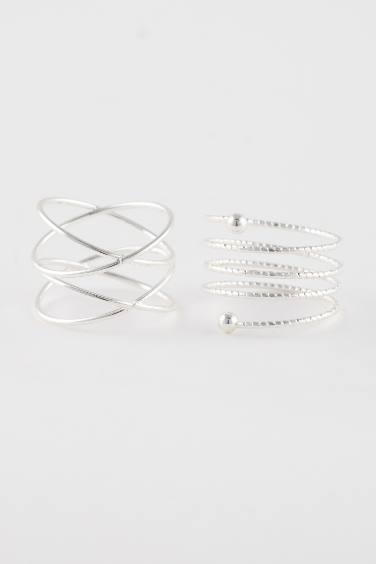 Woman 4 Piece Silver Ring