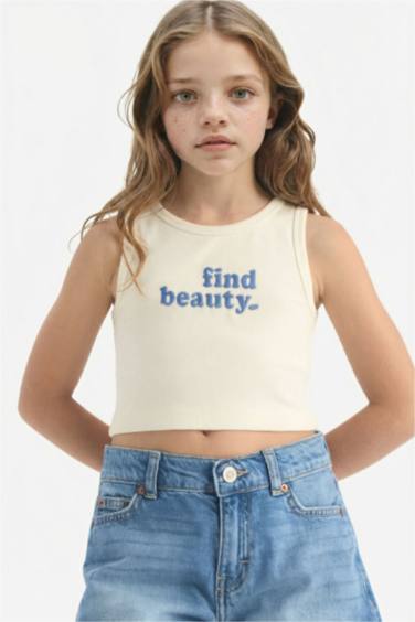 Girl Slogan Pattern Camisole Tank Top
