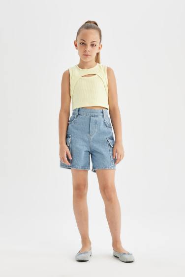 تيشيرت كت بناتي نص ردن