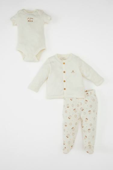 Baby Boy Printed 3 Piece Newborn Set