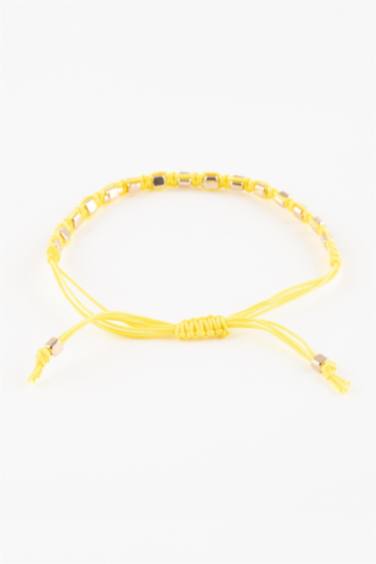 Woman Yellow String Gold Bracelet