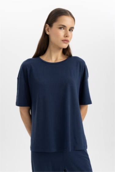 Fall in Love Regular Fit Short Sleeve Pajama Top