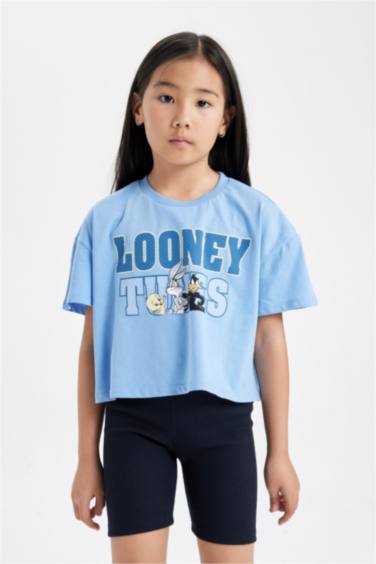 Girl Looney Tunes Short Sleeve Crop T-Shirt