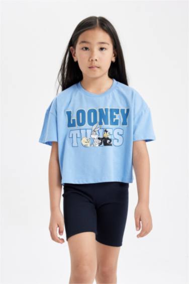 Girl Looney Tunes Short Sleeve Crop T-Shirt