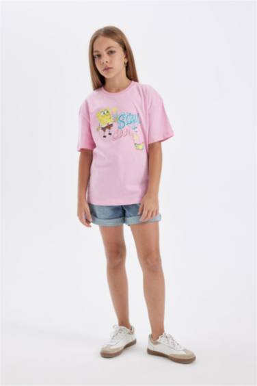 Girl SpongeBob Relax Fit Short Sleeve T-Shirt
