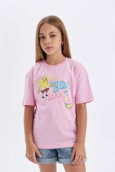 Girl SpongeBob Relax Fit Short Sleeve T-Shirt