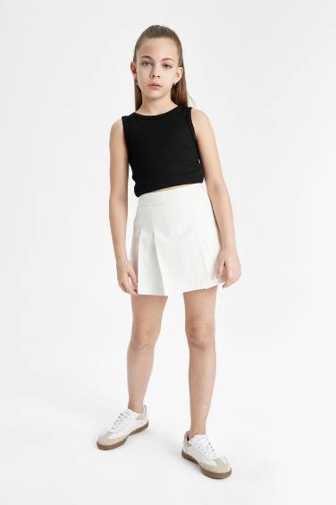 Girl Gabardine Skirt