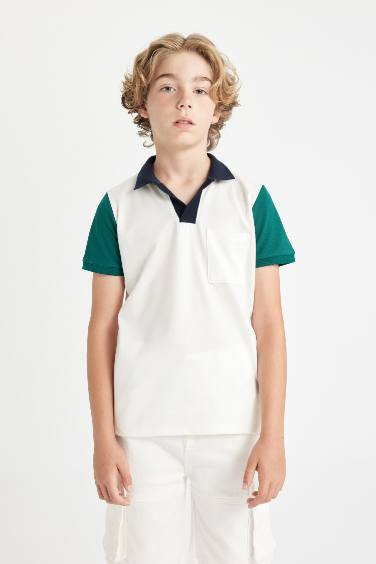 Boy Pique Short Sleeve Polo T-Shirt