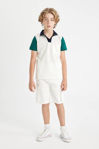 Boy Pique Short Sleeve Polo T-Shirt