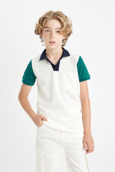Boy Pique Short Sleeve Polo T-Shirt