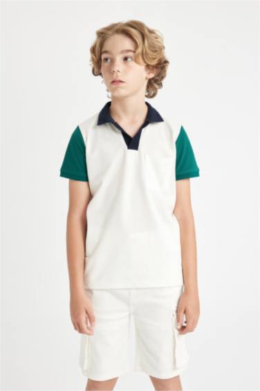Boy Pique Short Sleeve Polo T-Shirt