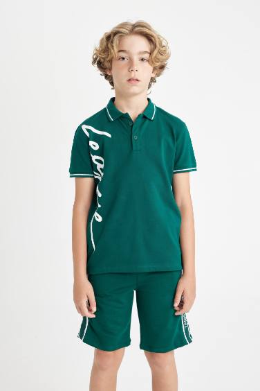 Boy Pique Short Sleeve Polo T-Shirt