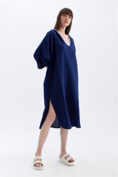 فستان بحر قطن قصة عادية من Fall in Love