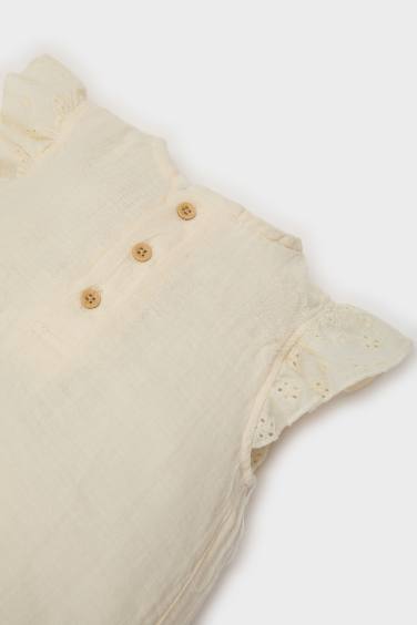 Baby Girl Newborn Muslin Jumpsuit