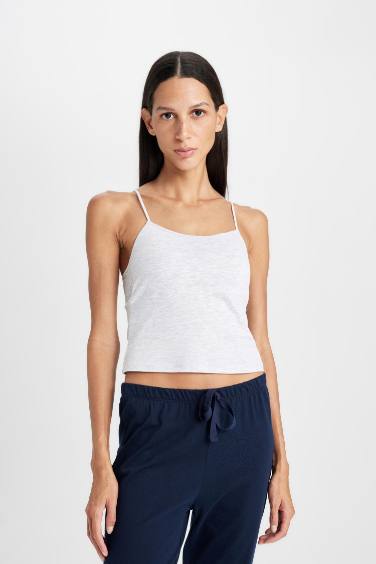 Fall in Love Regular Fit Thin Strap Basic Undershirt