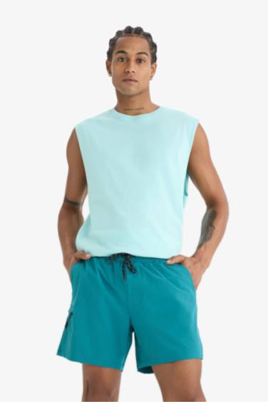 شورت سباحة قصير  بخصر مطاطي من DeFactoFit