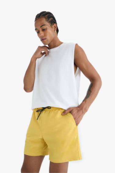 DeFactoFit Printed Flexible Textured Sports Swim Shorts